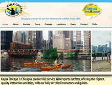Tablet Screenshot of kayakchicago.com